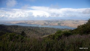 San Andreas Fault running directly under Tomales Bay