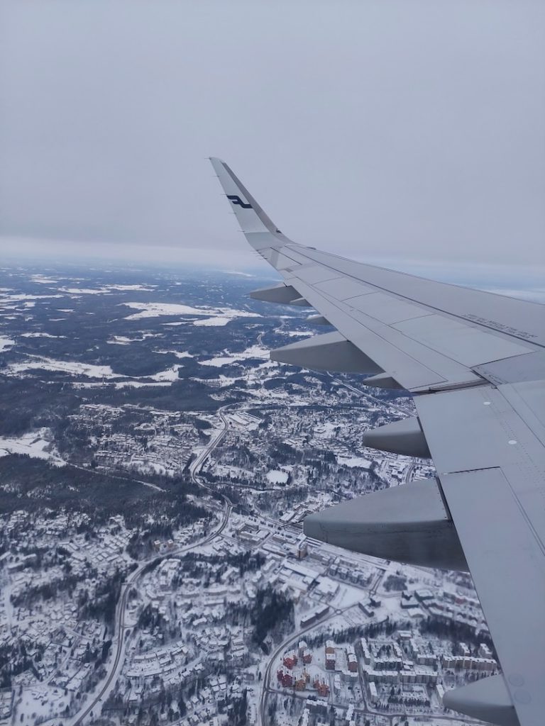 Landing in Helsinki in December